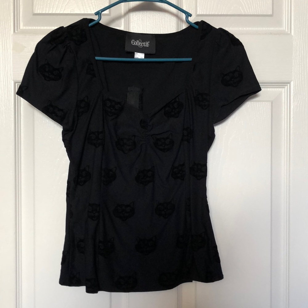 Collectif Black Cat Top